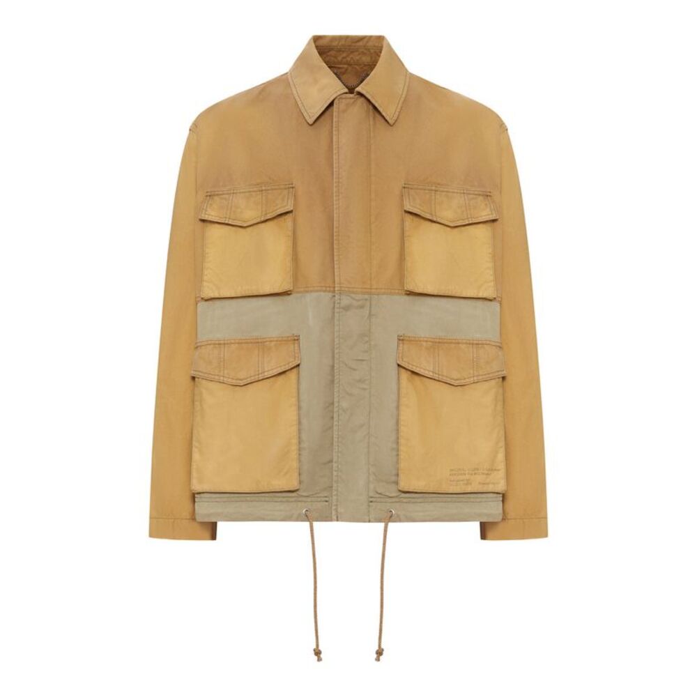 Golden Goose Deluxe Brand Men Color Block Cotton Utility Jacket